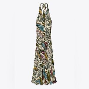 NWT ZW Collection Printed Halter Dress